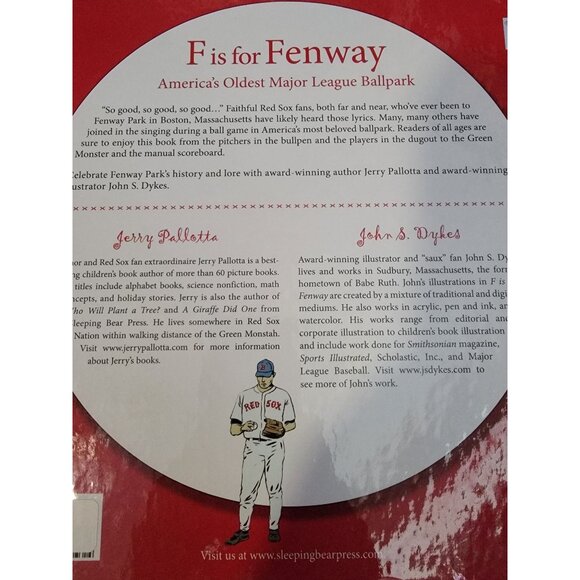 "F Is For Fenway: Americas Oldest Major League Ballpark" By Jerry Pallotta & Joh - Picture 3 of 3